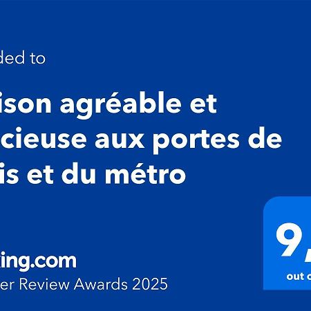 Maison Agreable Et Spacieuse Aux Portes De Paris Et Du Metro سانت أويه المظهر الخارجي الصورة
